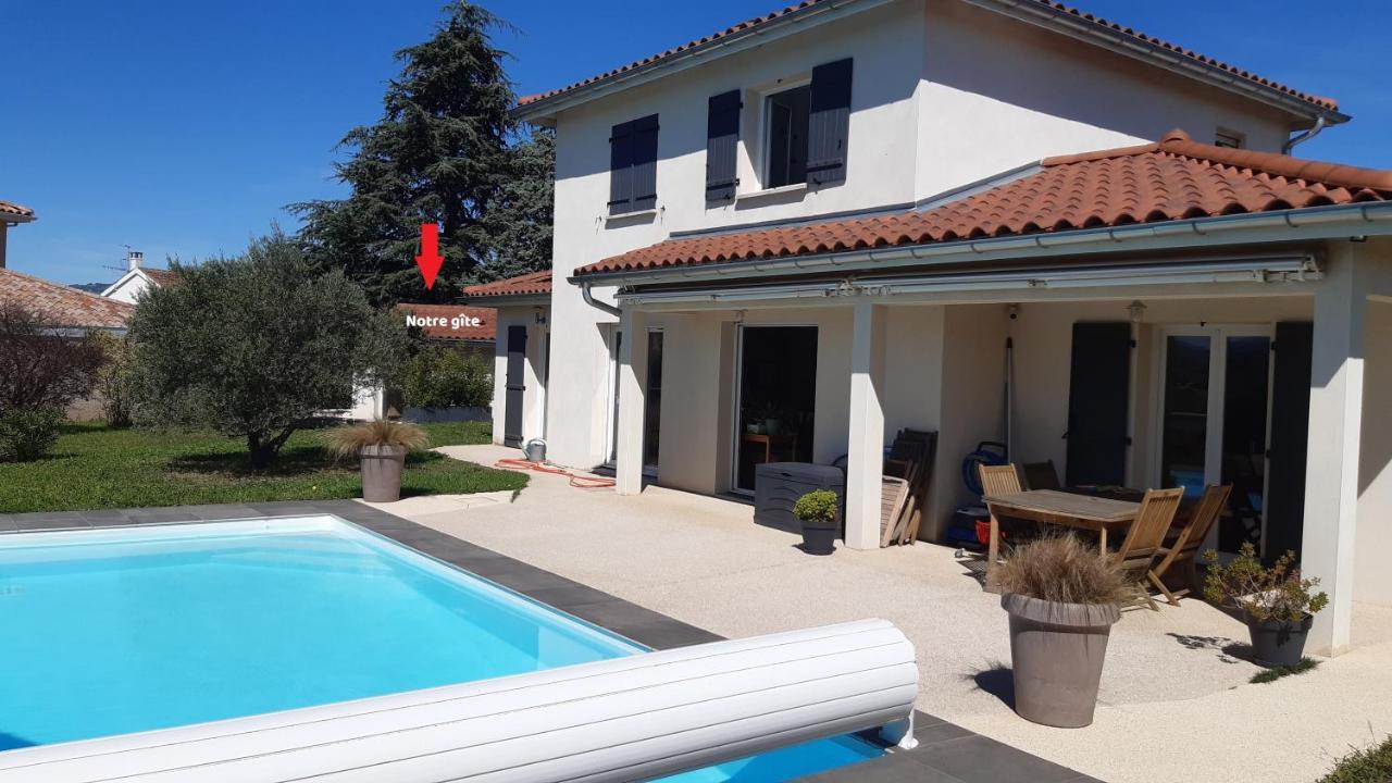 Gite Bambou Avec Piscine Saint-Andeol-le-Chateau Екстер'єр фото